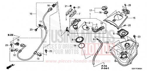 RESERVOIR A CARBURANT NSC50T2F de 2015